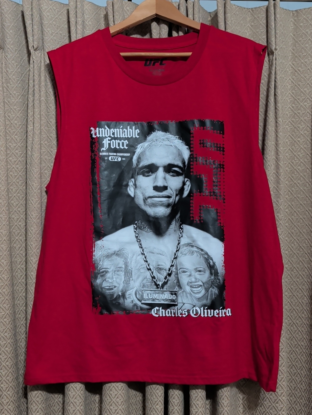 NWT Men's Size 2X Charles Oliveira UFC Graphic Muscle Tank Top